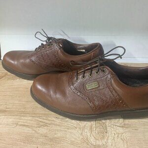 Footjoy Dryjoy Mens Golf Shoes 53525: Brown Leather: Size 8M